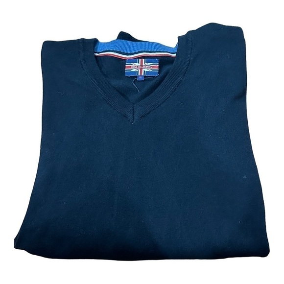 SOUL Of London Navy Blue V-Neck Sweater Size XL - Picture 3 of 5
